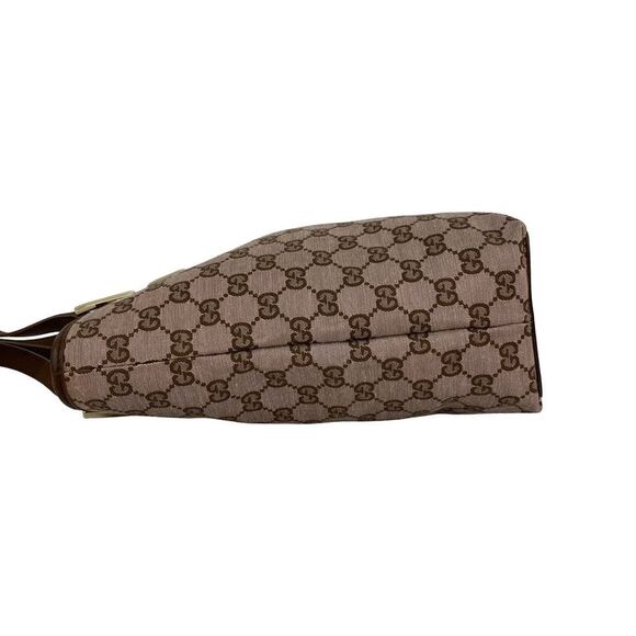 Gucci GG Canvas Leather Tote Bag - Picture 6 of 10